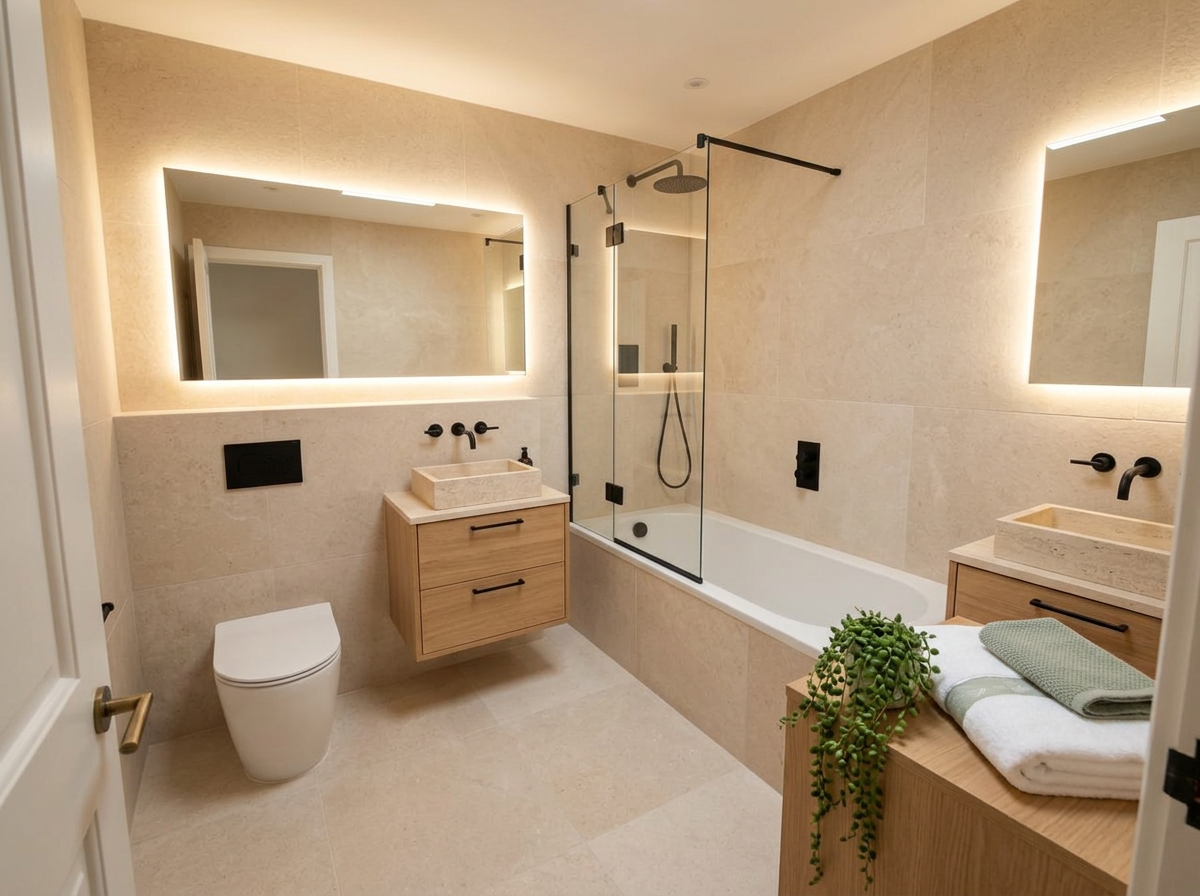 Renovating a bathroom after enhancement