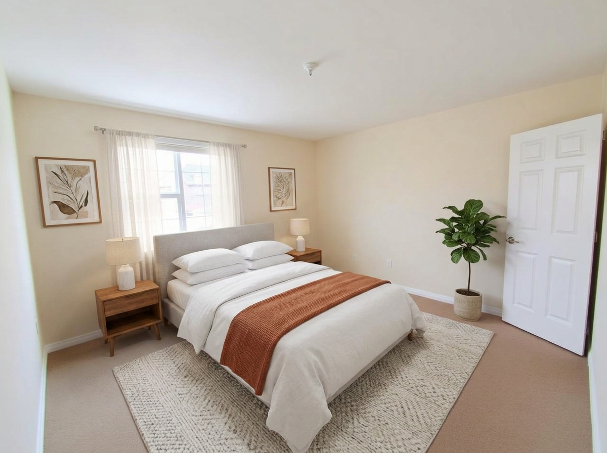 Bedrooms after enhancement