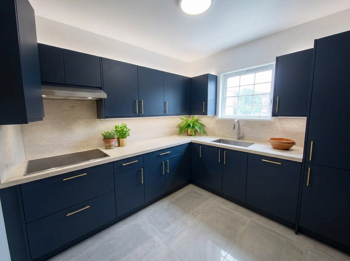 Modernising a dated kitchen after enhancement