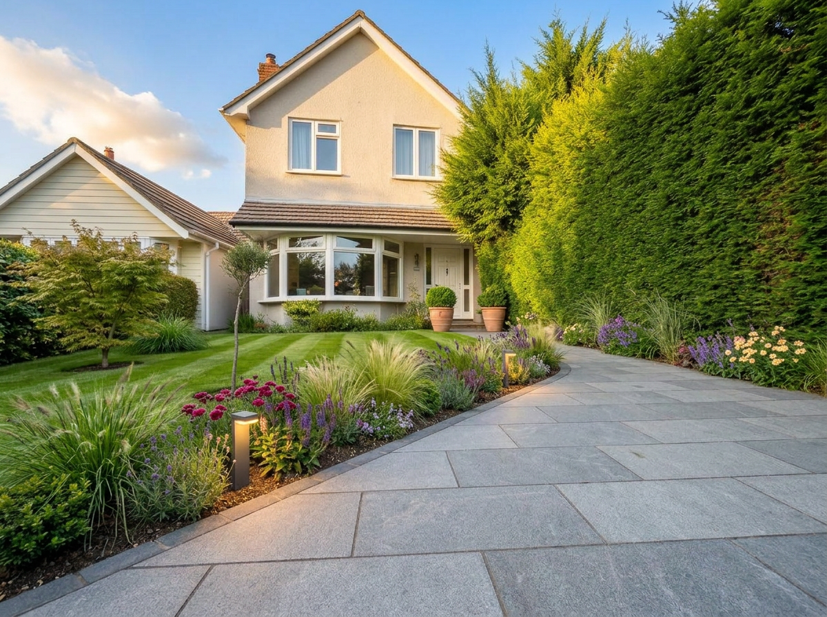 Kerb appeal and driveway after enhancement