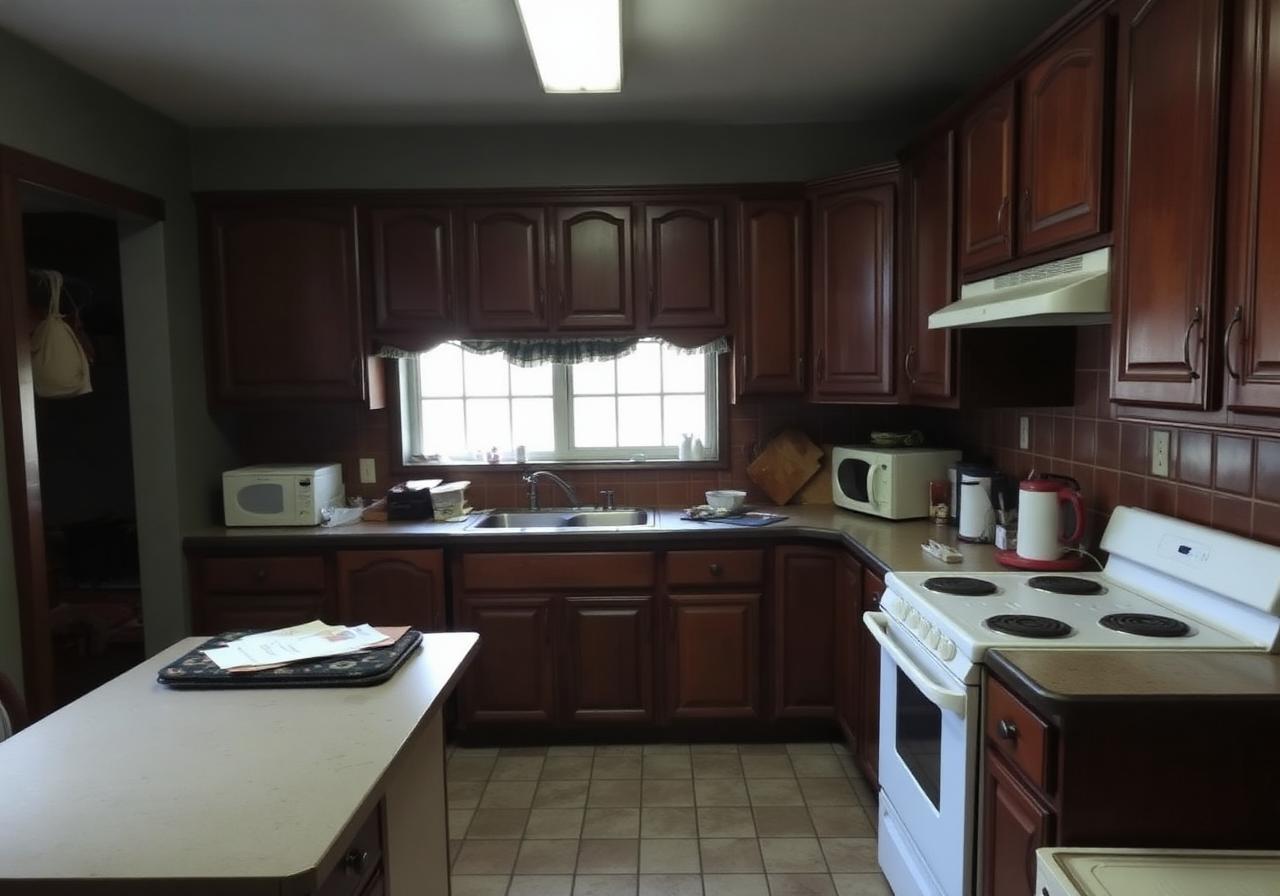 Kitchen · Renovation preview before AI enhancement
