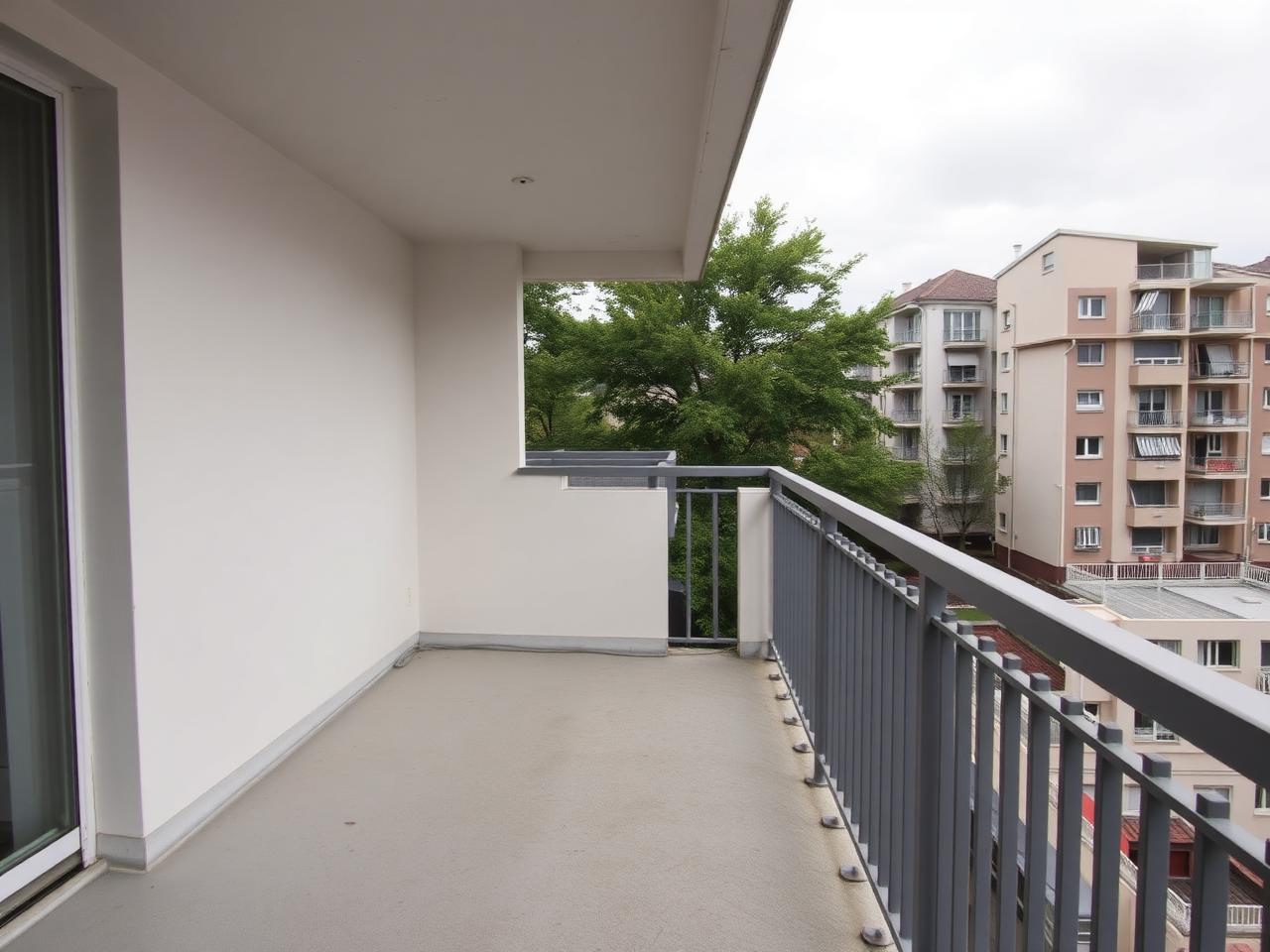 Furnishing a bare balcony before enhancement
